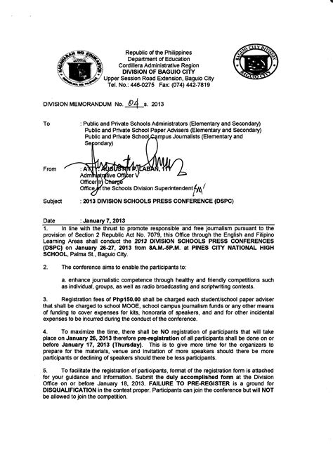 Division Memo Jan 2013 .